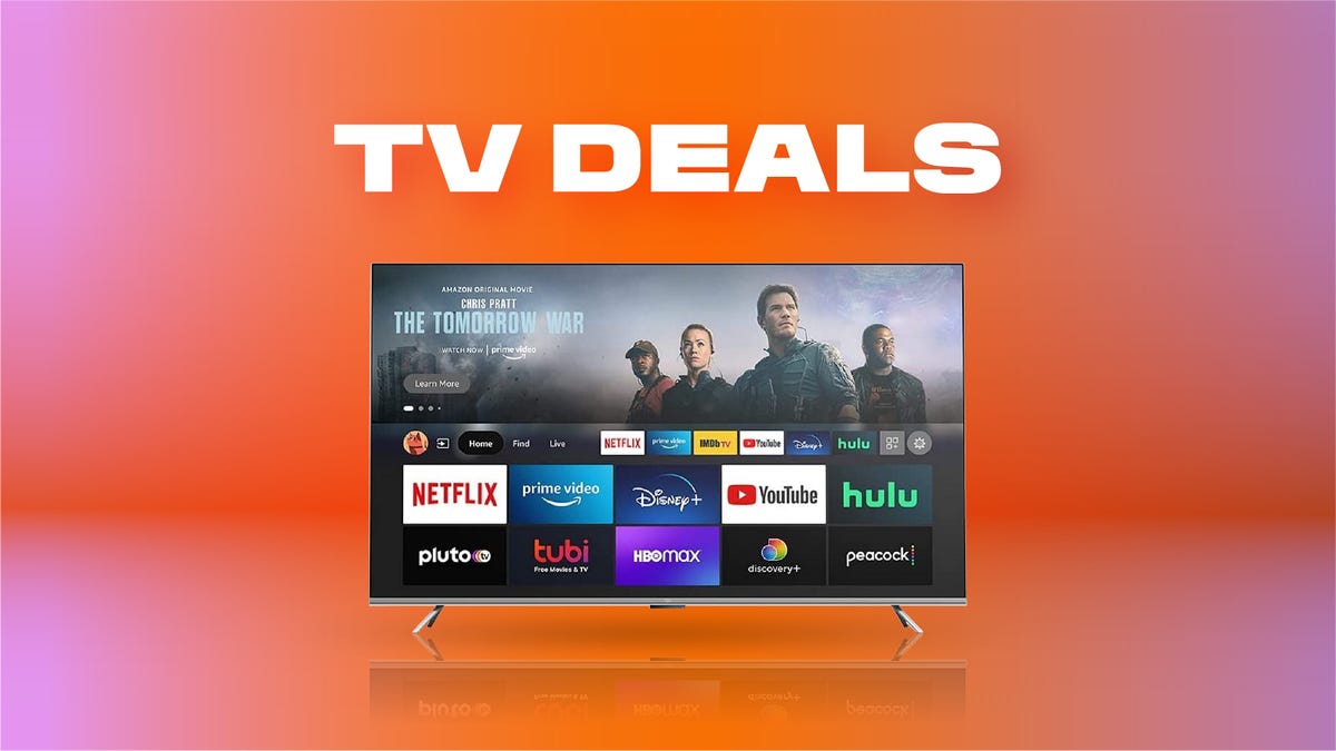 Amazon smart TV with the words TV Deals