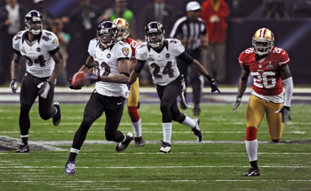 In the Ravens' 34-31 game against the San Francisco 49ers...