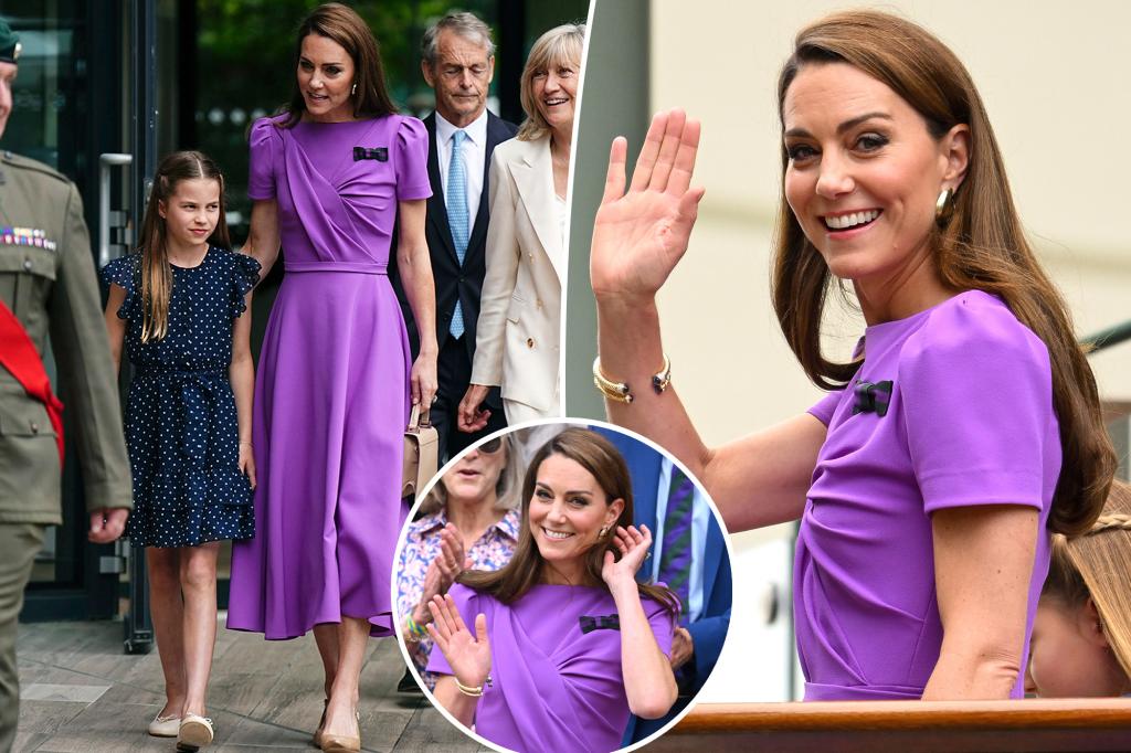 Kate Middleton attends Wimbledon with daughter Princess Charlotte during her battle with cancer